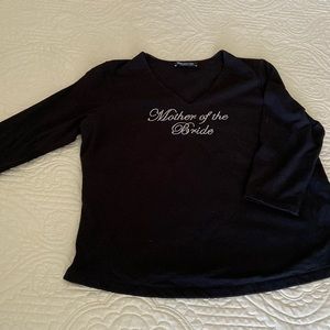 Mother of the Bride, black top, 1x. Jones New York